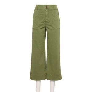 Women's LC Lauren Conrad Wildflower Utility Wide Leg Cropped Ankle Pants